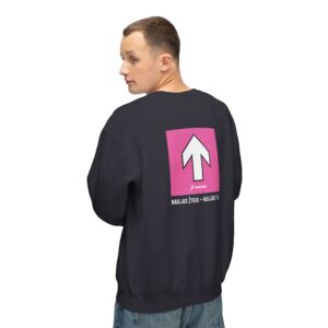 TrenkTuras unisex džemperis be gobtuvo su šūkiu (rožinė rodyklė)