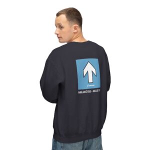 TrenkTuras unisex džemperis be gobtuvo su šūkiu (mėlyna rodyklė)