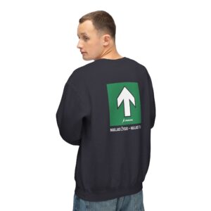 TrenkTuras unisex džemperis be gobtuvo su šūkiu (žalia rodyklė)