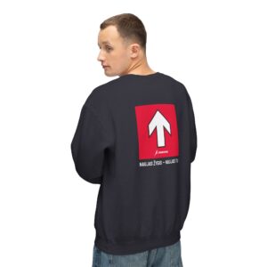 TrenkTuras unisex džemperis be gobtuvo su šūkiu (raudona rodyklė)